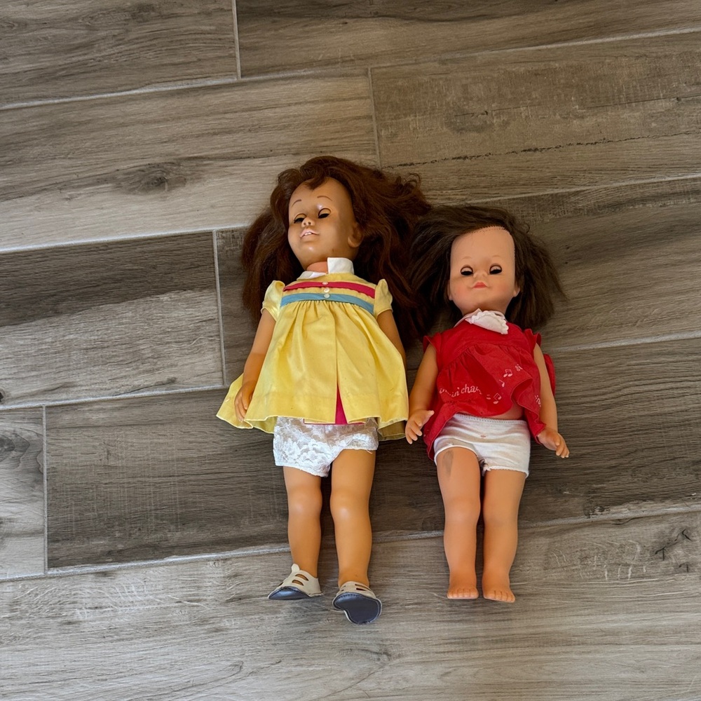 Lot of 2 Vintage Mattel Chatty Cathy dolls